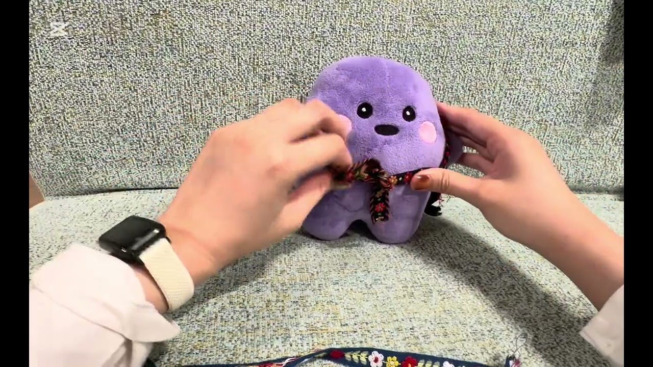 結ぶだけでできるサーキュラーちゃんのぬいぐるみハーネス