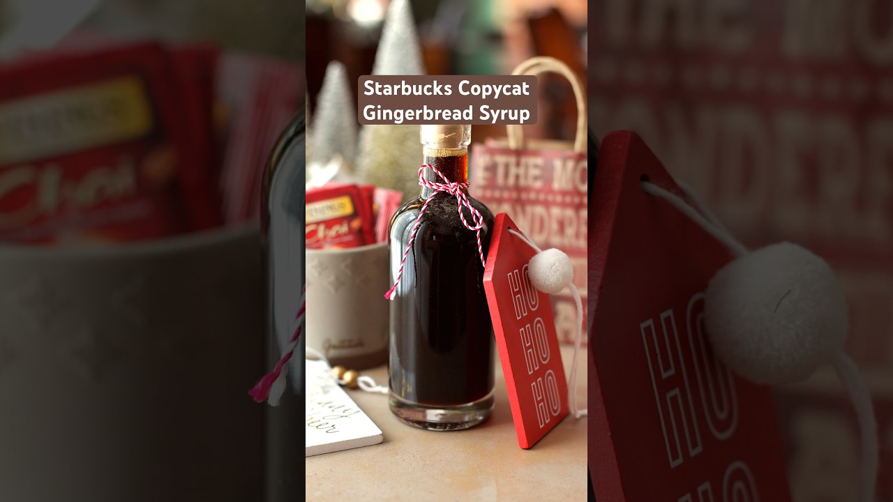 Syrop piernikowy o smaku Starbucksa #starbucks #piernik #kawa