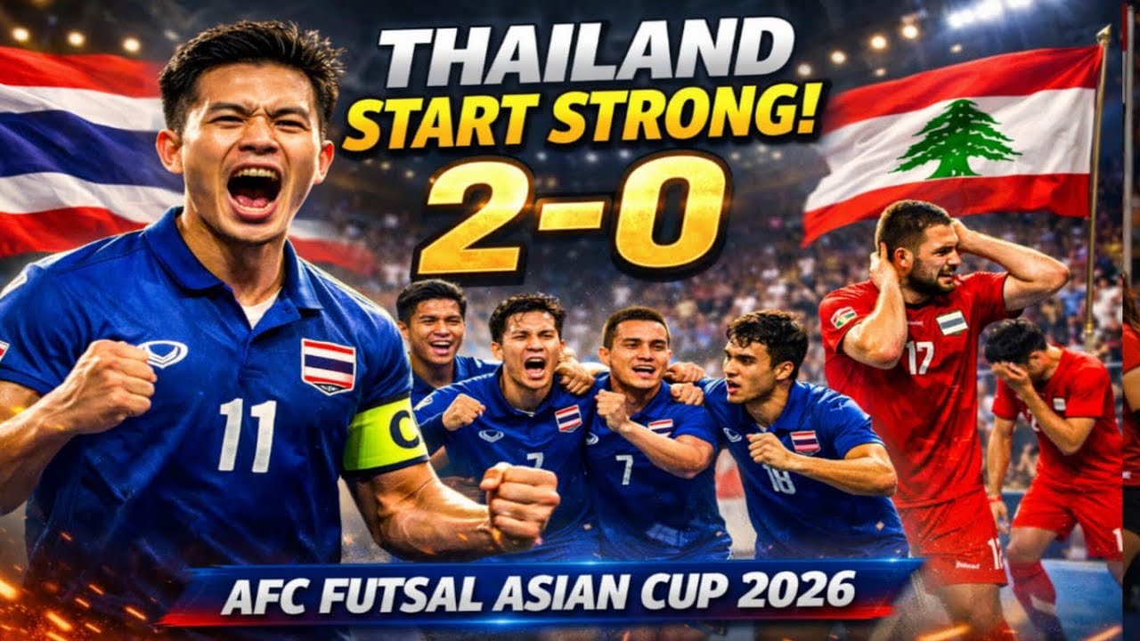 🇹🇭 THAILAND START STRONG! 🇱🇧 | Thailand 2–0 Lebanon | AFC Futsal Asian Cup 2026 ⚽