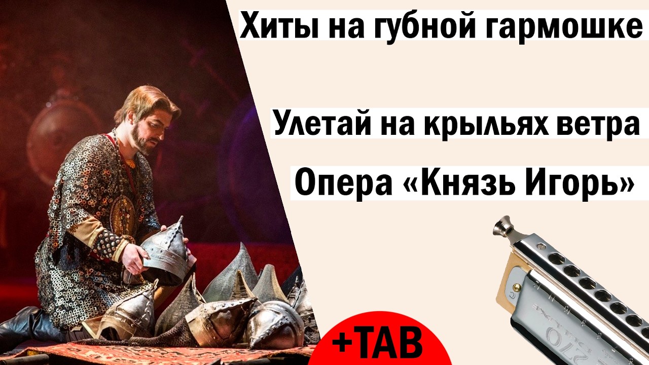 Улетай на крыльях ветр│Хиты на губной гармошке│TAB