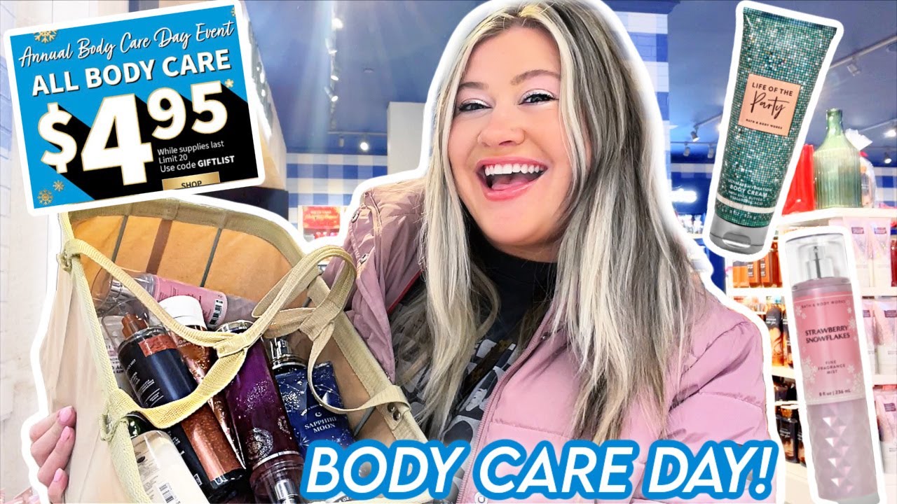 BATH & BODY WORKS BODY CARE DAY SALE HAUL + MY TIPS!