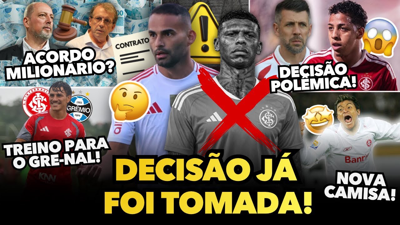🚨 ACORDO MILION&Aacute;RIO NO INTER? DECIS&Atilde;O TOMADA SOBRE ARBOLEDA, POL&Ecirc;MICA COM MEIA, NOVA CAMISA, SA&Iacute;DA