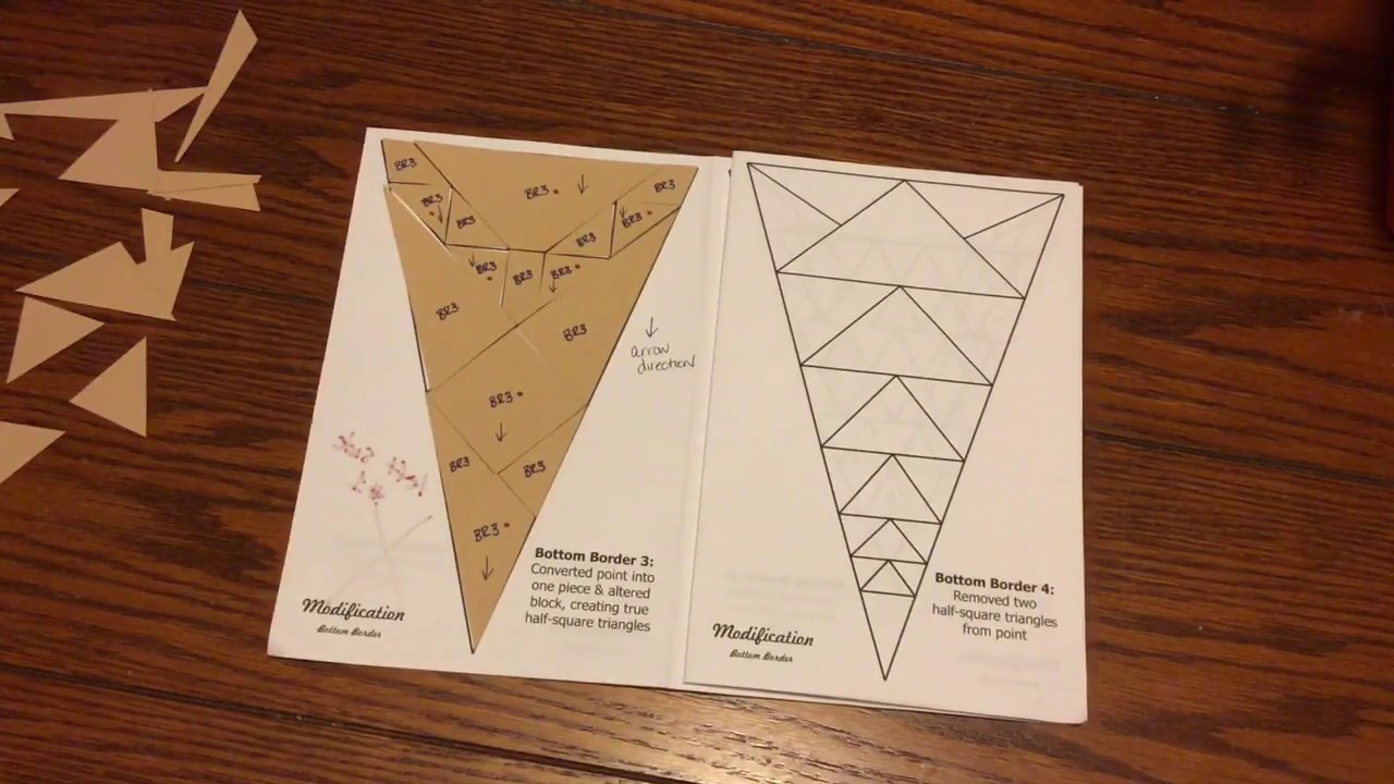 Bag Sort: Triangles BR1-BR5 - Dear Jane Goes EPP
