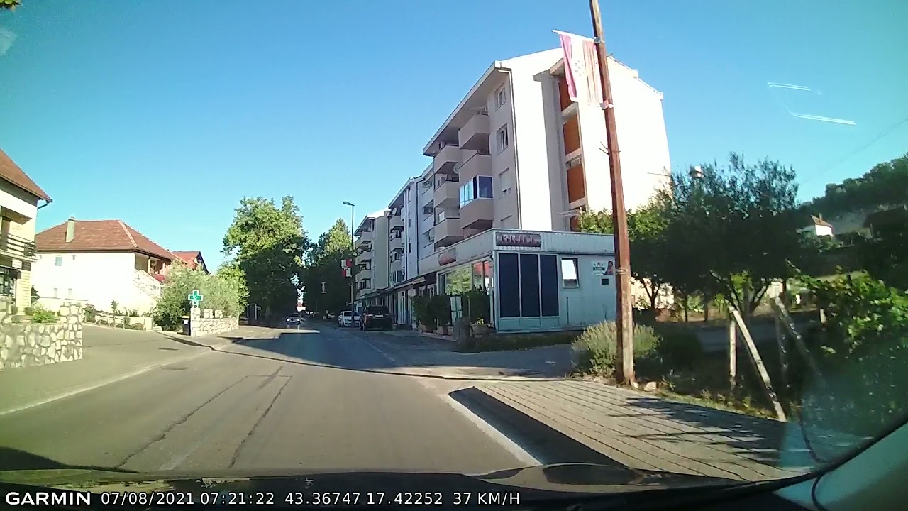 DRIVE #1646: Mostar (Bosnia and Herzegovina)-Imotski (Croatia) (timelapse 4x) *Read Description*