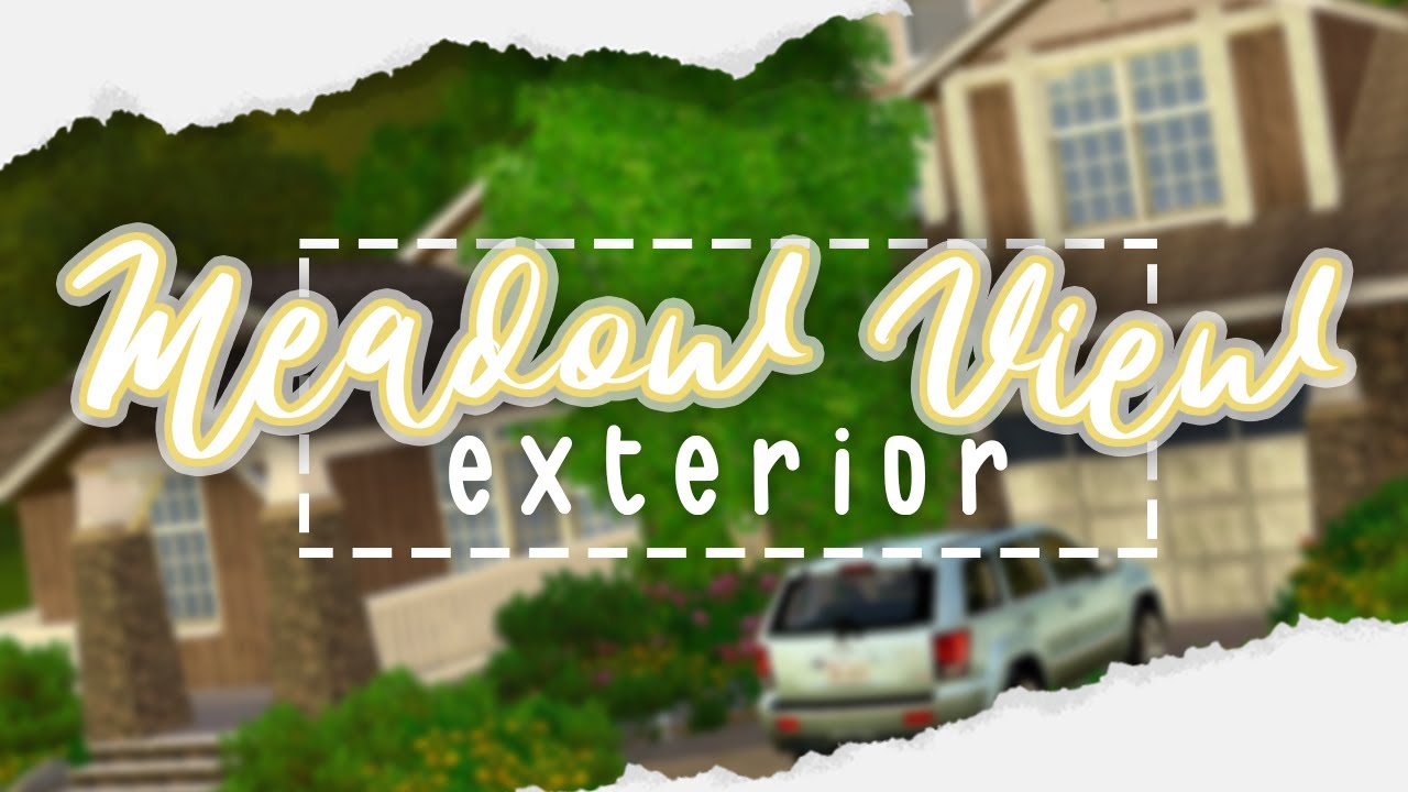 MEADOW VIEW - EXTERIOR 🌻 | Speedbuild (Part 1) | The Sims 3