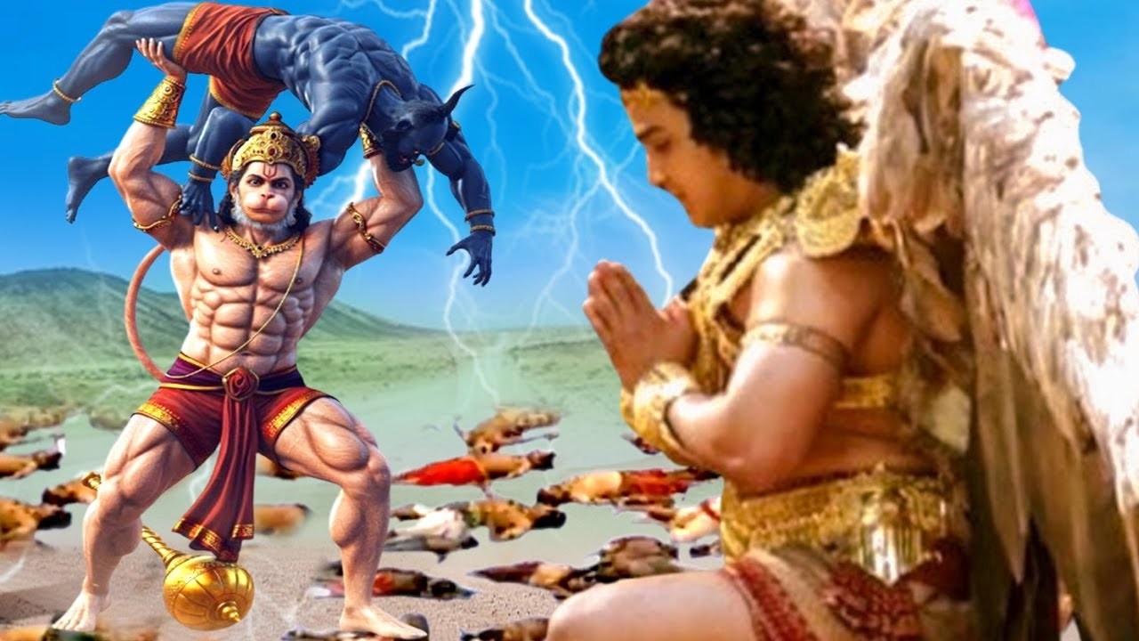 हनुमान जब गरुड़ की रक्षा करने स्वयं आ पहुंचे | Garud Katha @Mere Kanha