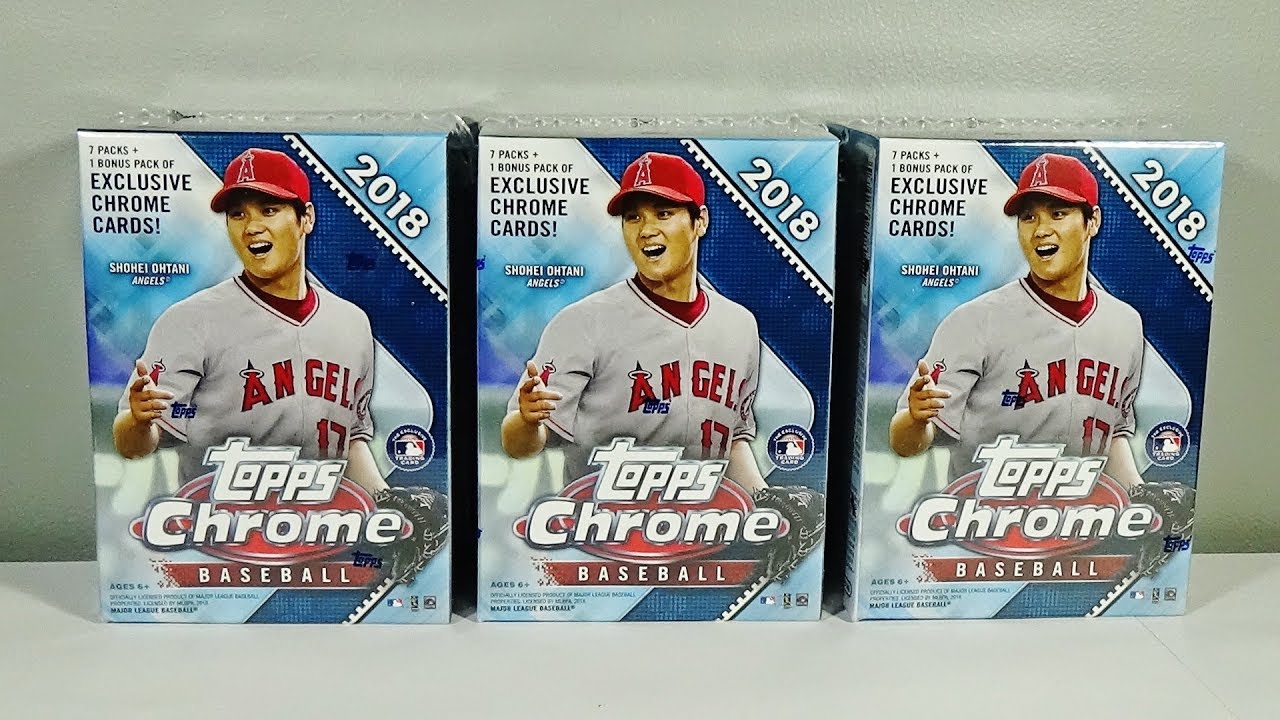 2018 Topps Chrome Baseball 3 Blaster Box Break! Awesome!