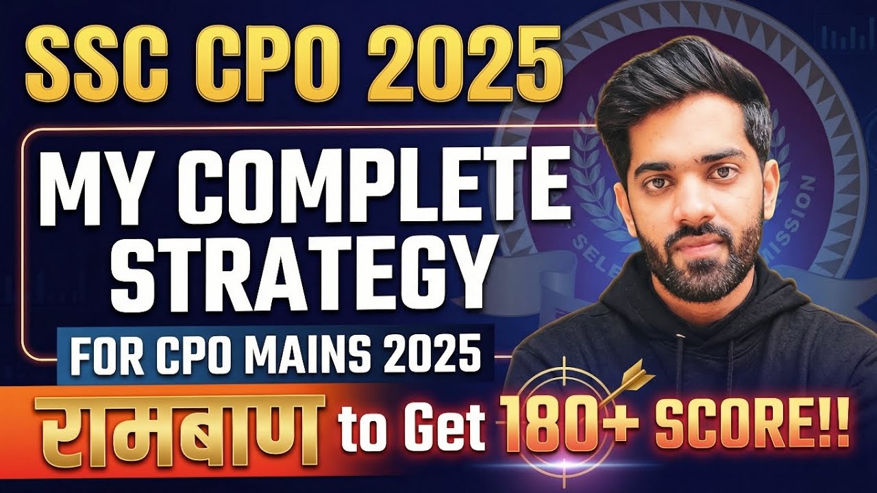 🚨 SSC CPO 2025 Mains Strategy 🔥 How to Score 180+ 🧐| Complete English Roadmap⚡