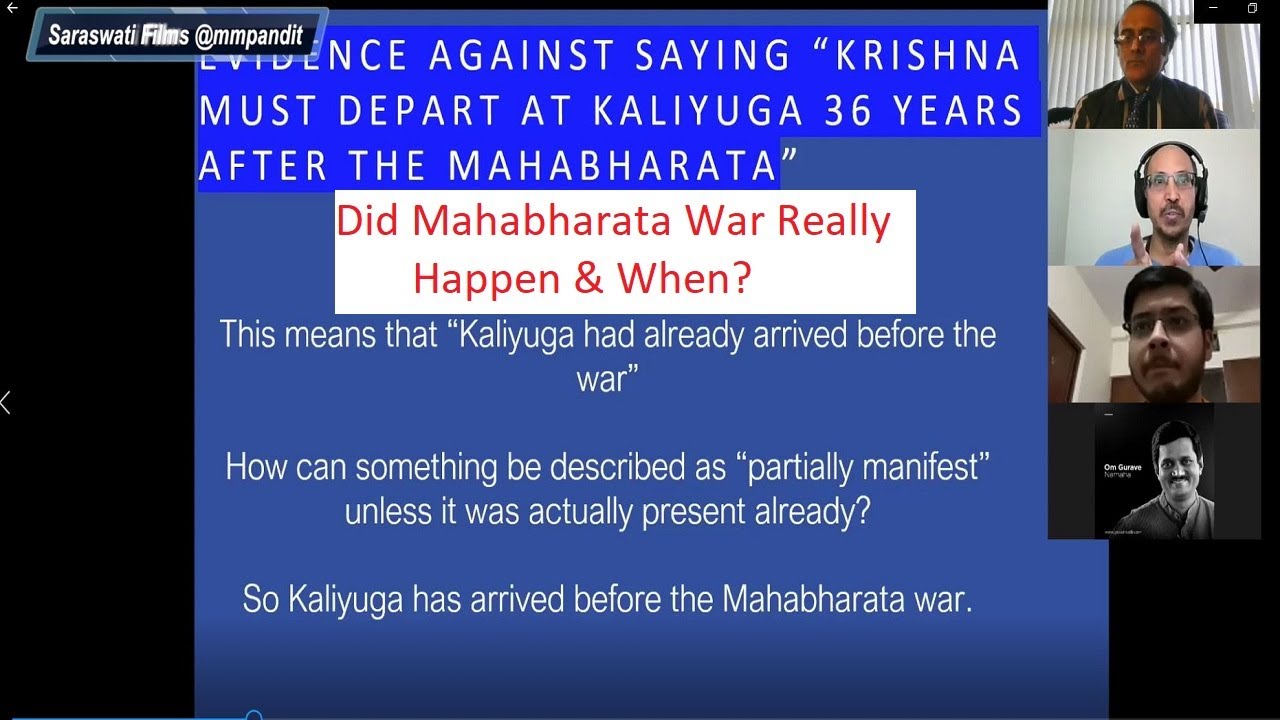 When Did The Mahabharata War Happen Part 1 (Dr Manish Pandit)