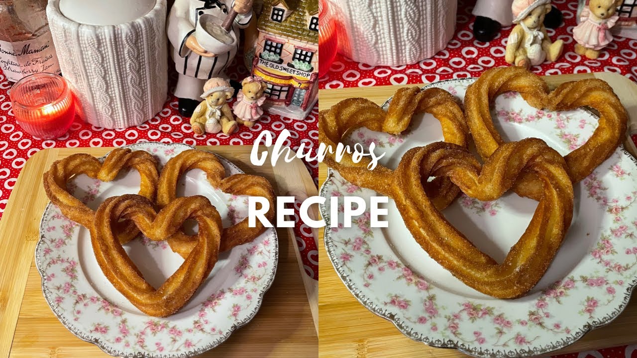 Heart Shaped Churros Recipe 🎀🖤