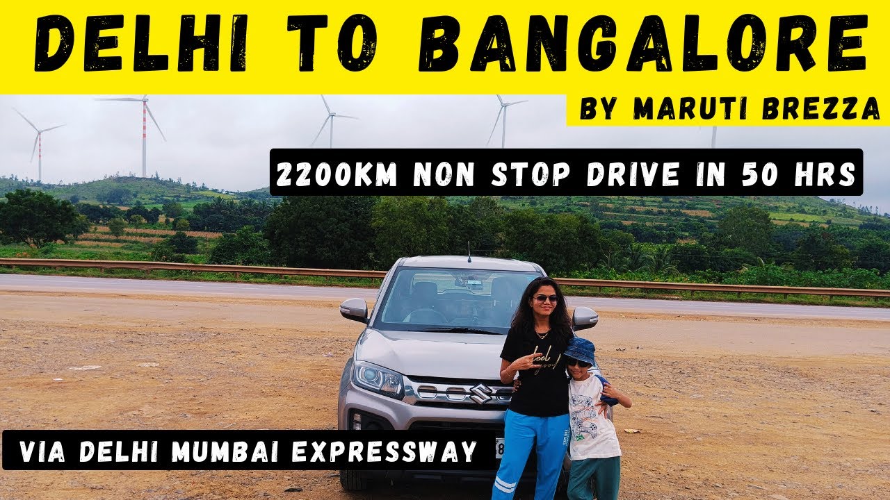 EP1 - Delhi to Bangalore Road Trip 2025 | 2200KM Delhi Mumbai Expressway | Non Stop Drive 50 Hrs