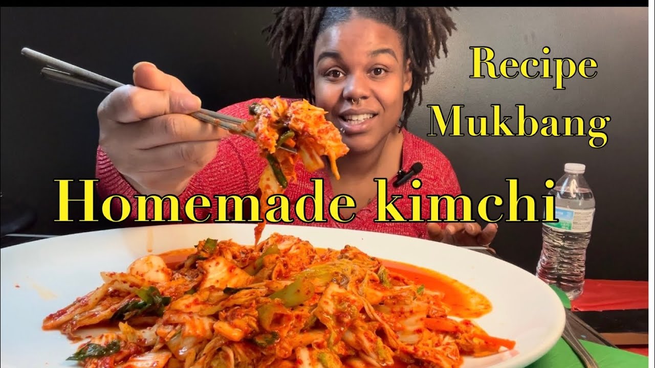 Easy homemade KIMCHI cooking and eating