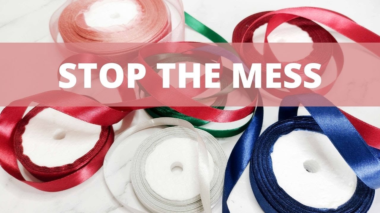 Amazing Ribbon Storage Hack!! STOP them Unraveling!
