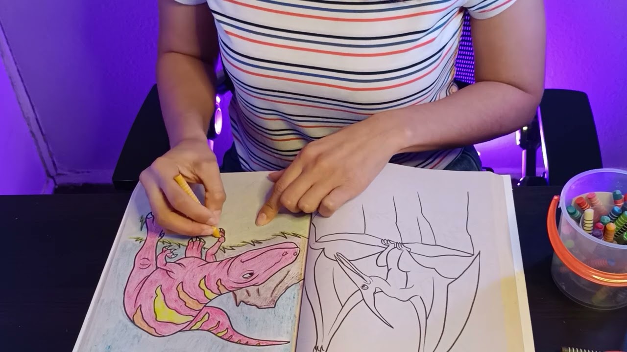 ASMR Colorea conmigo 🖍️ #asmr #sleep #coloringbook #relax #softspoken ##triggers 