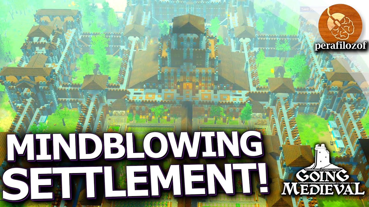 🔎Insanely Big and Detailed Castle & Settlement in Going Medieval | Player settlement Showcase #6