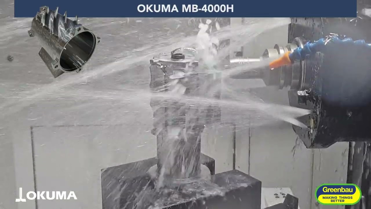 Centrul orizontal de prelucrare OKUMA MB-4000H / LIVE-DEMO la MetalShow & TIB 2025
