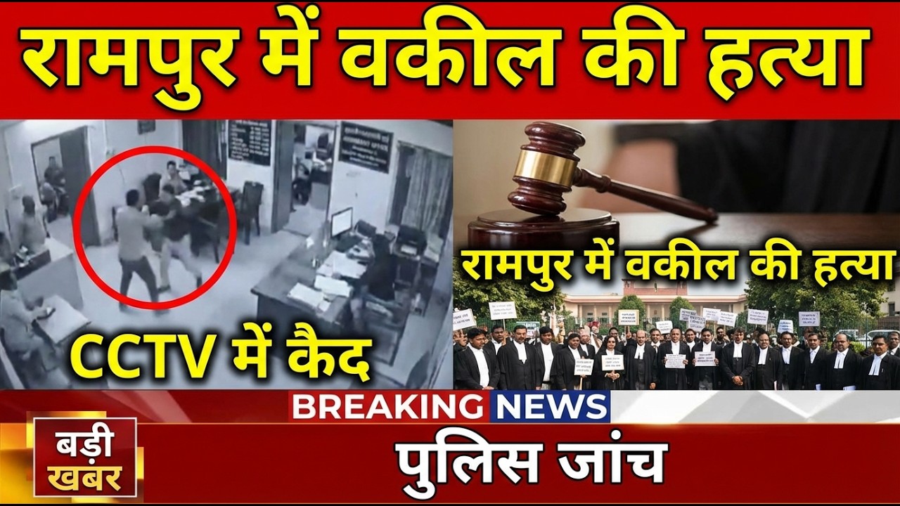 Rampur Office Murder: Lawyer Shot Dead on Camera | UP News LIVE