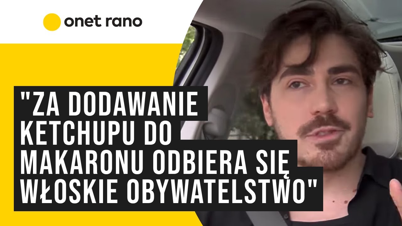 Matteo Brunetti: za dodawanie ketchupu do makaronu odbiera się włoskie obywatelstwo
