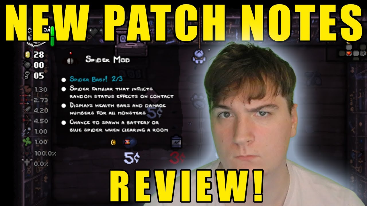 Reviewing The NEW Binding of Isaac Patch Notes!