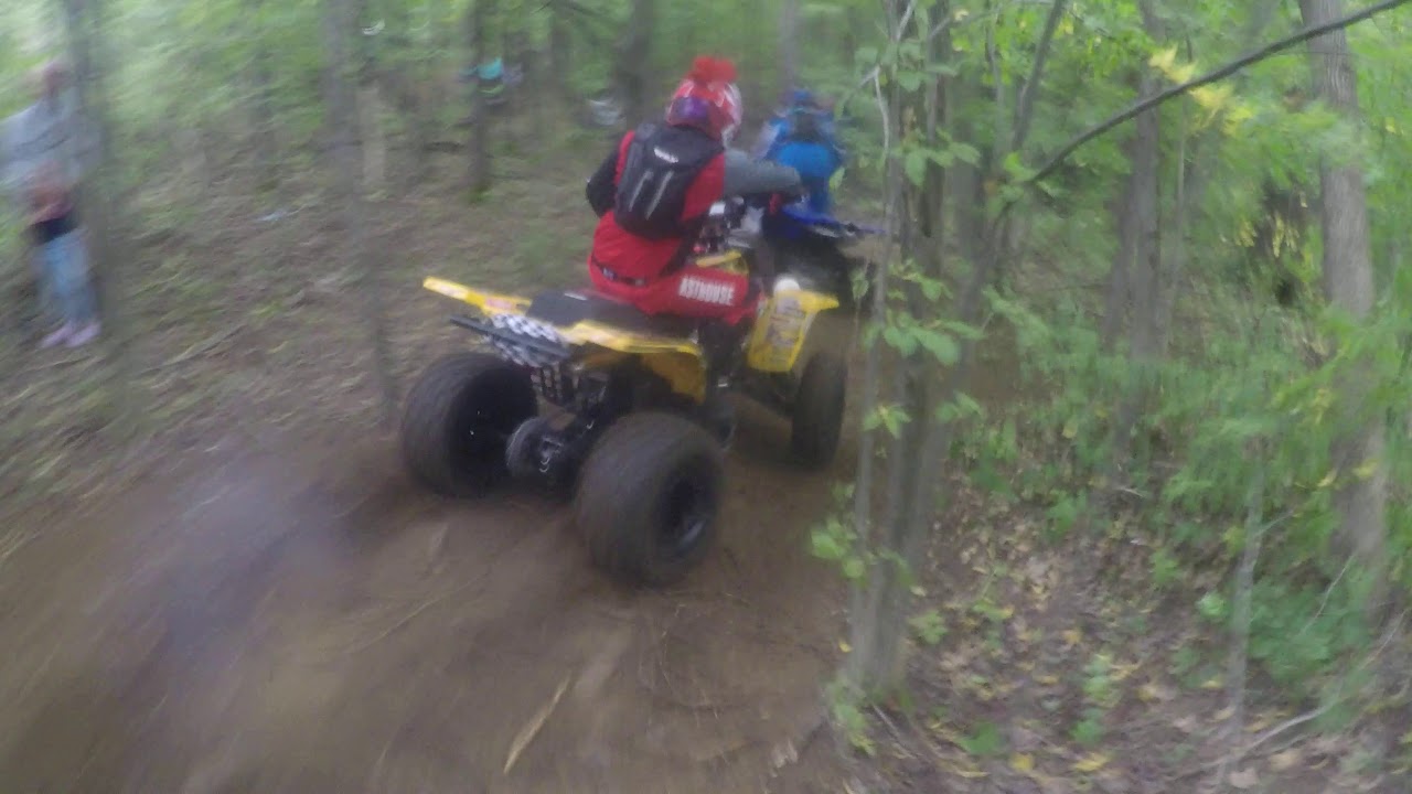 2019 gncc black sky am quad I race the banshee first  time 💪💪💪💪
