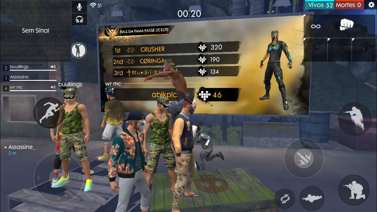 Joguei contra o crusher fooxi. Mais foi insano.