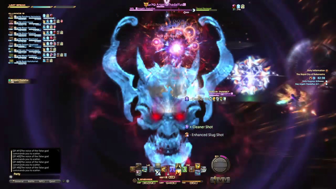 FFXIV Stormblood 4.1: Royal City Of Rabanastre Last Boss - Argath Thadalfus - JP Voice!