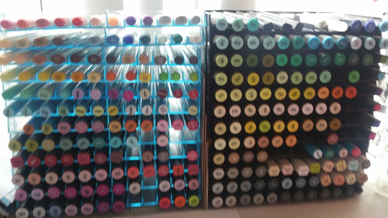 Spectrum Noir Marker (Lights, Brights, Darks, Pastels) and Marker Storage System