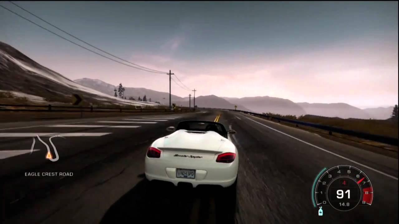 (HD) Need For Speed - Hot Pursuit - Racer Car Test - Porsche Boxster Spyder