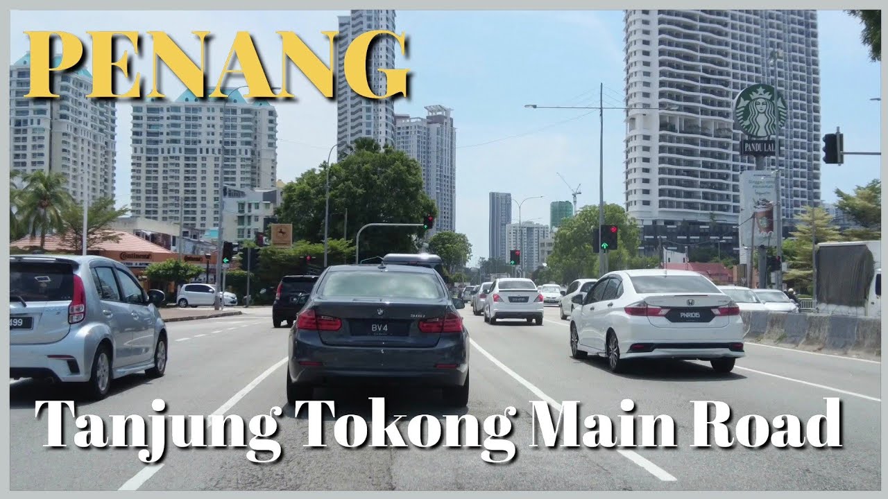 [DRIVING] PENANG TANJUNG TOKONG КОНДОМИНИУМЫ И ТОРГОВЫЕ ЦЕНТРЫ НА ОСНОВНОЙ ДОРОГЕ, МАЛАЙЗИЯ