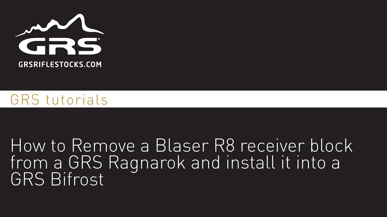 GRS Tutorials - Как снять блок приемника Blaser R8 с Ragnarok и установить его на Bifrost