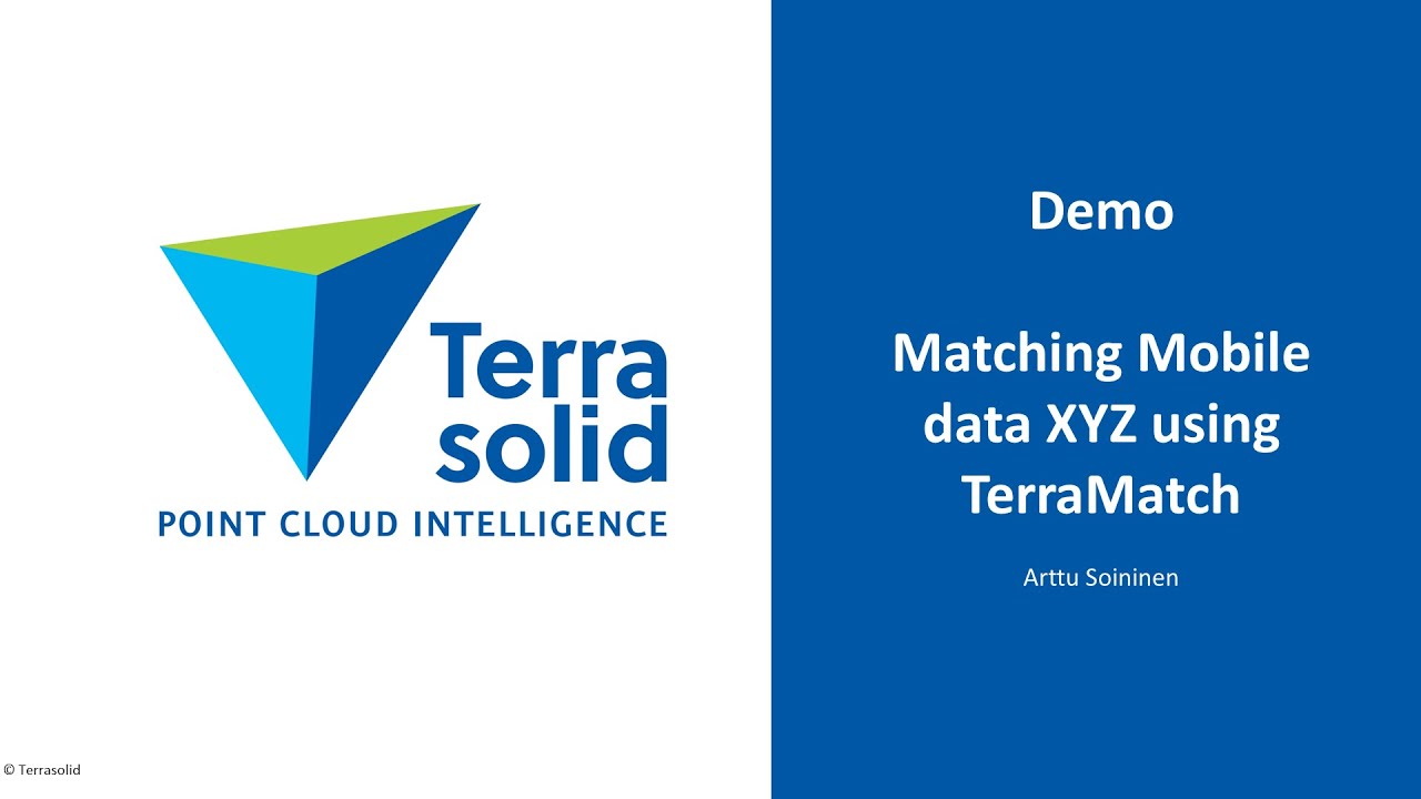 Matching Mobile Data XYZ using TerraMatch