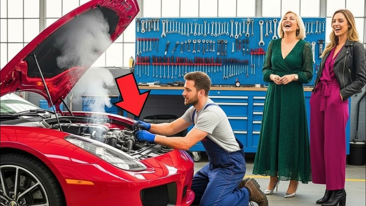“‘¡Si Arreglas Ese Ferrari, Te Casas con Mi Hija!’ —La Heredera Se Rió… Pero el Mecánico Pobre Calló