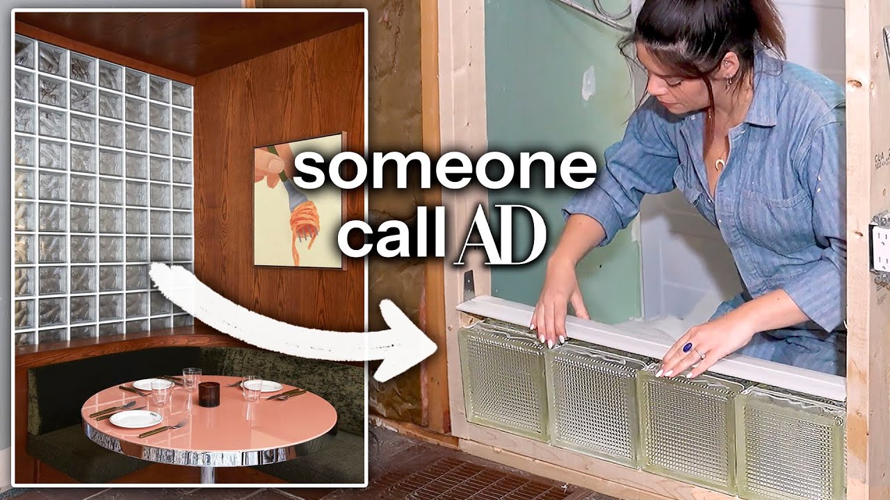 *DIY glass block wall* for my laundry room makeover