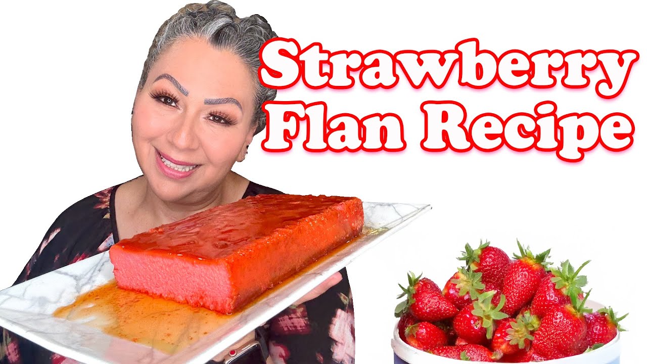 HOW TO MAKE STRAWBERRY FLAN | The Easiest Creamy Dessert in 20 Minutes!