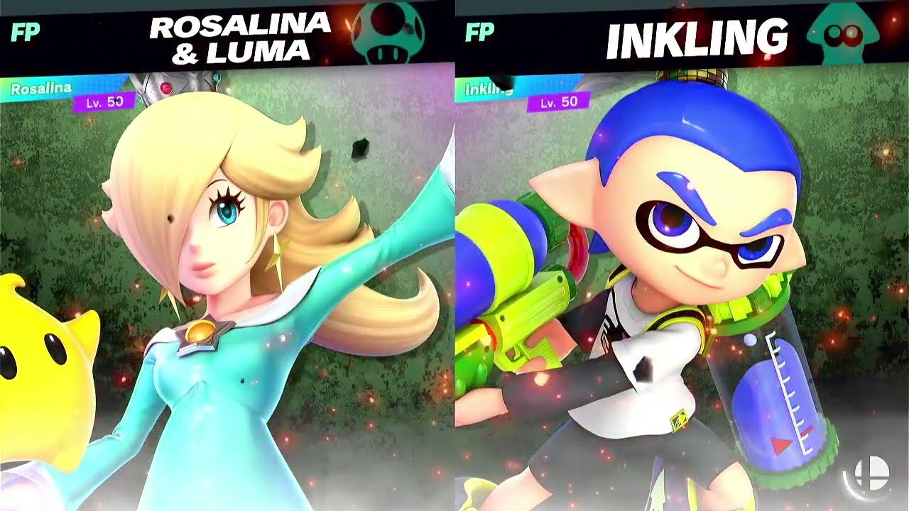 Super Smash Bros Ultimate Amiibo Fights Rosalina vs the World EX vs Inkling