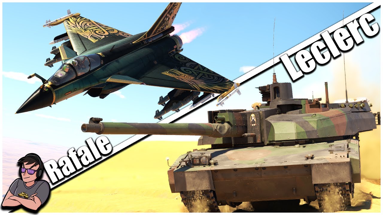 Этот АГРЕССИВНЫЙ дуэт БАЛАНСИРУЕТ «новый» топовый уровень — Leclerc Azur и Rafale — War Thunder