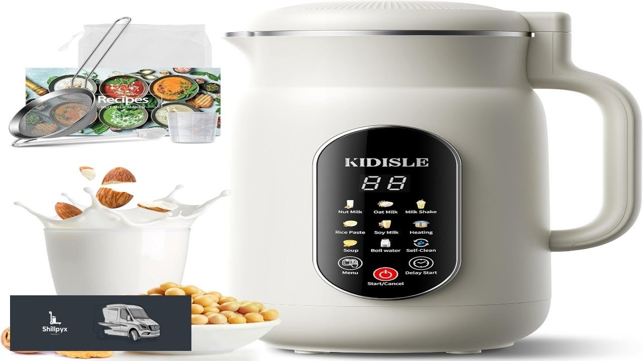 51oz Nut Milk Maker Machine 10 in 1 Soup Maker with 140 Heating