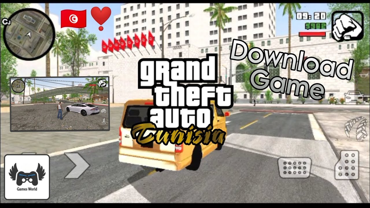How To Dowmload & Gameplay GTA Tunisia 🇹🇳 + Download Link (Apk + Data + Obb) Android 2023 🇹🇳❣️✨