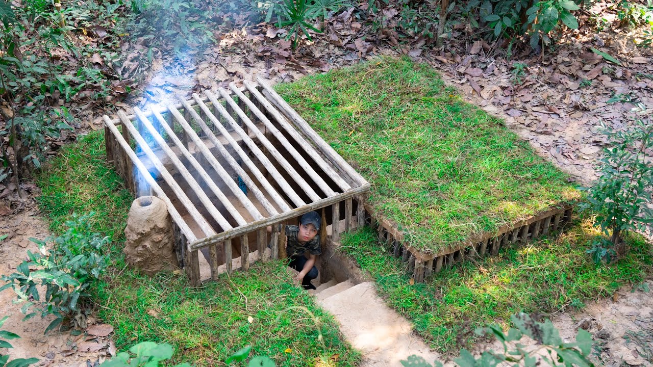 Girl Live Off Grid, Built and Live in the Most Secret Underground House