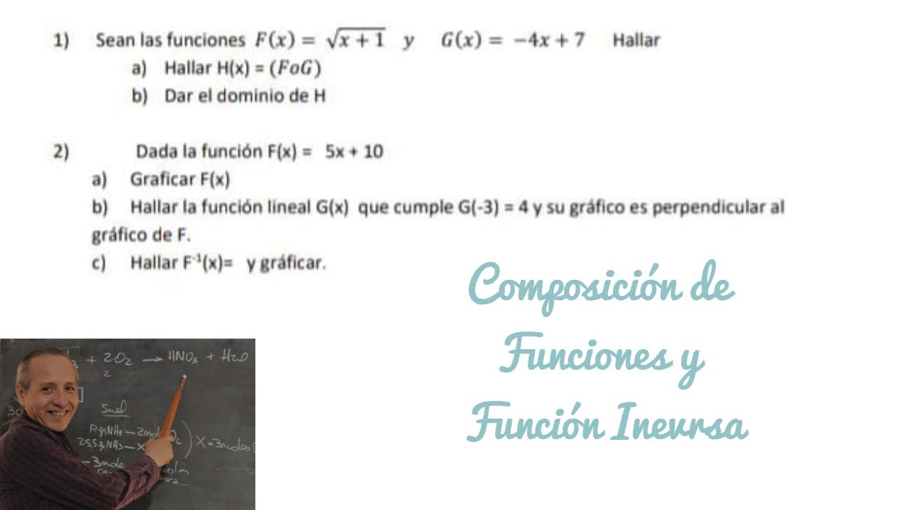 Composición de Funciones y Función Inversa