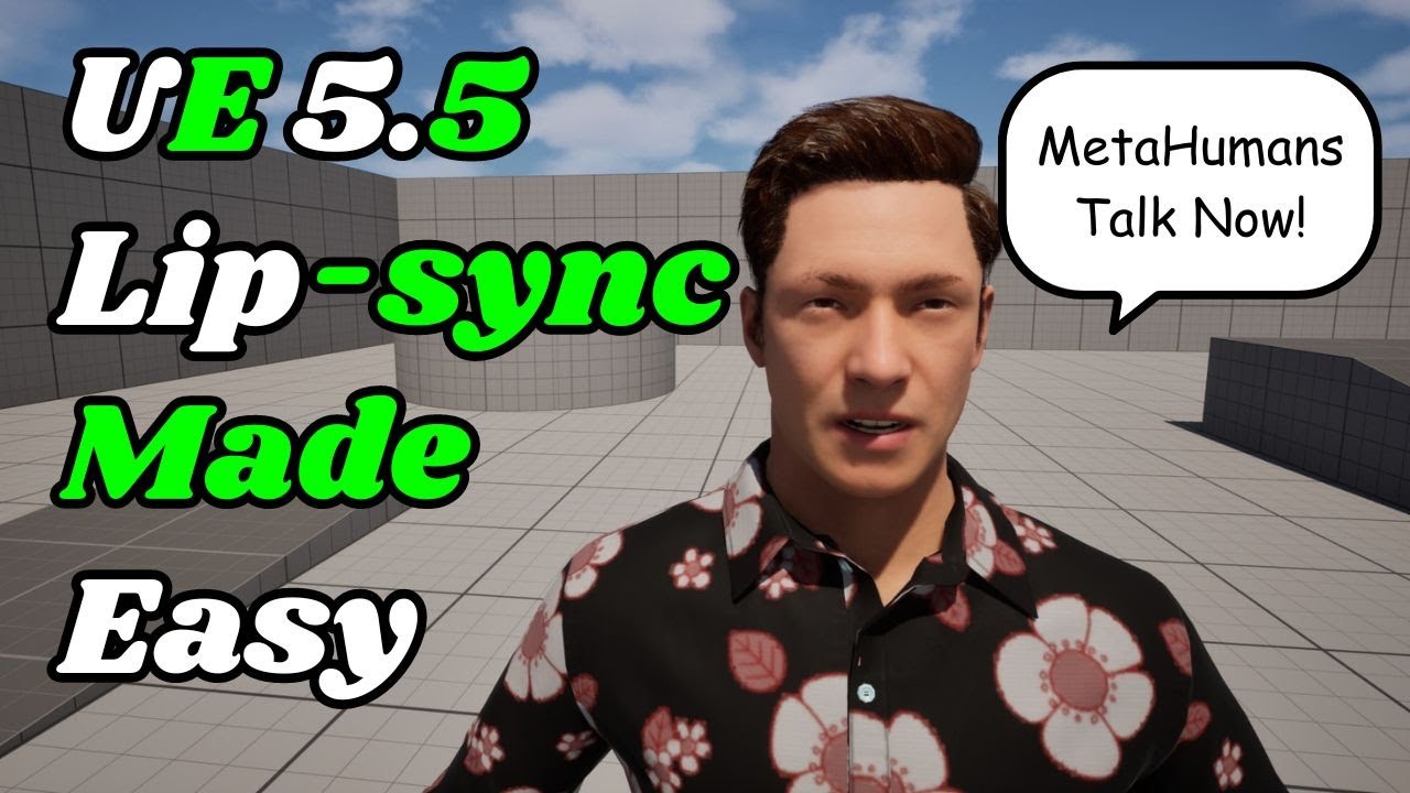 Bring Your MetaHumans to Life with UE 5.5 Voice-to-Lipsync