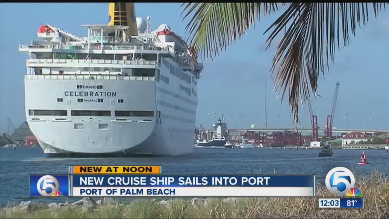 Grand Celebration sails into Port of Palm Beach