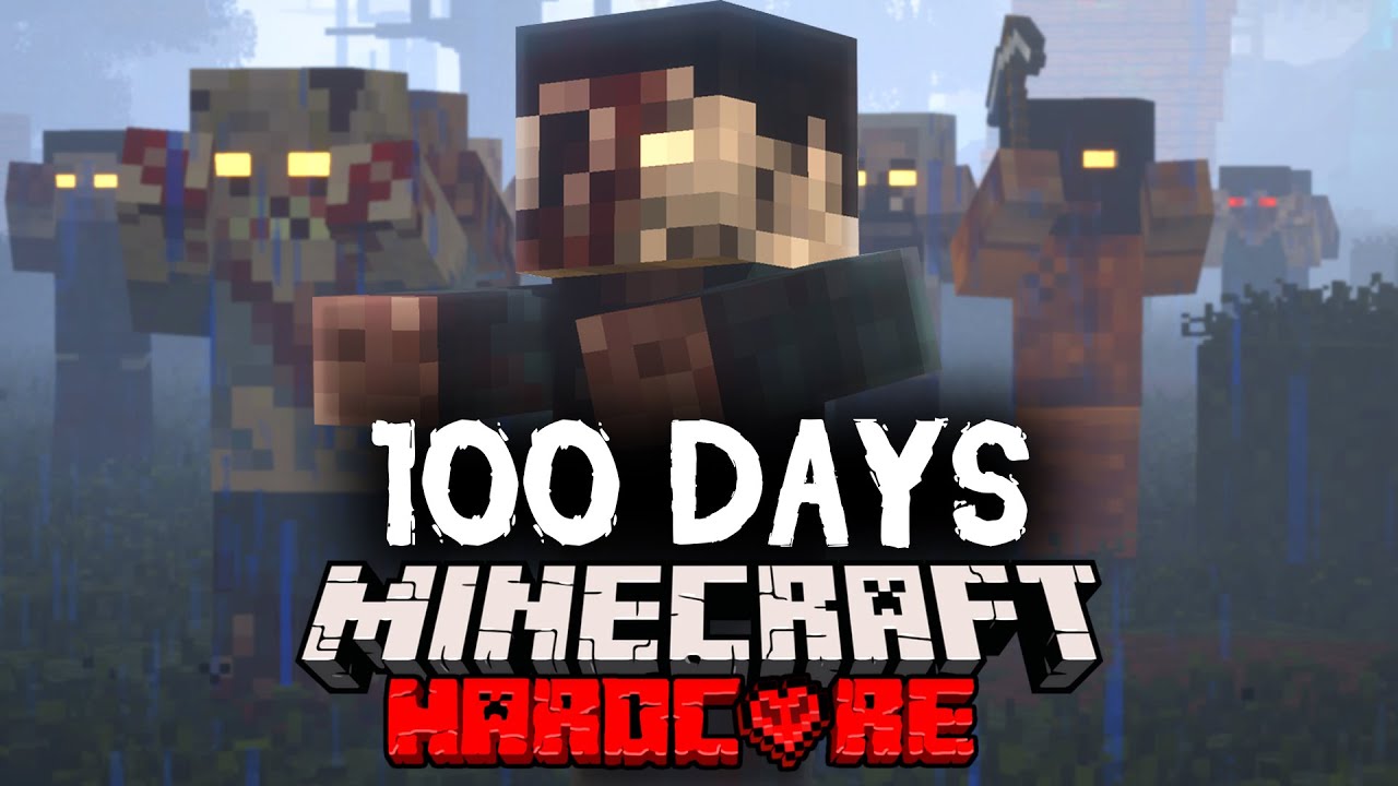 Я провел 100 дней в зомби-апокалипсисе в Minecraft... Вот что произошло