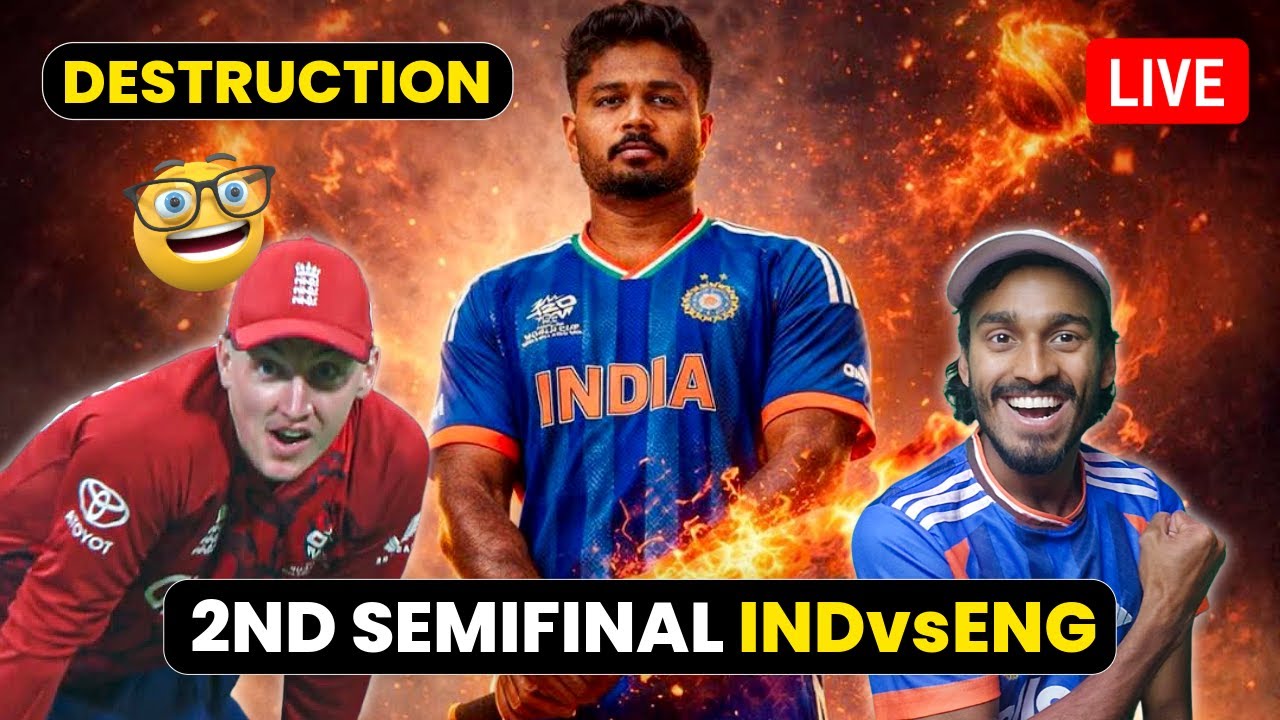 🔴IND vs ENG| LIVE: Sanju Destroyed England🤯Abhishek Failed😱England का खात्मा.