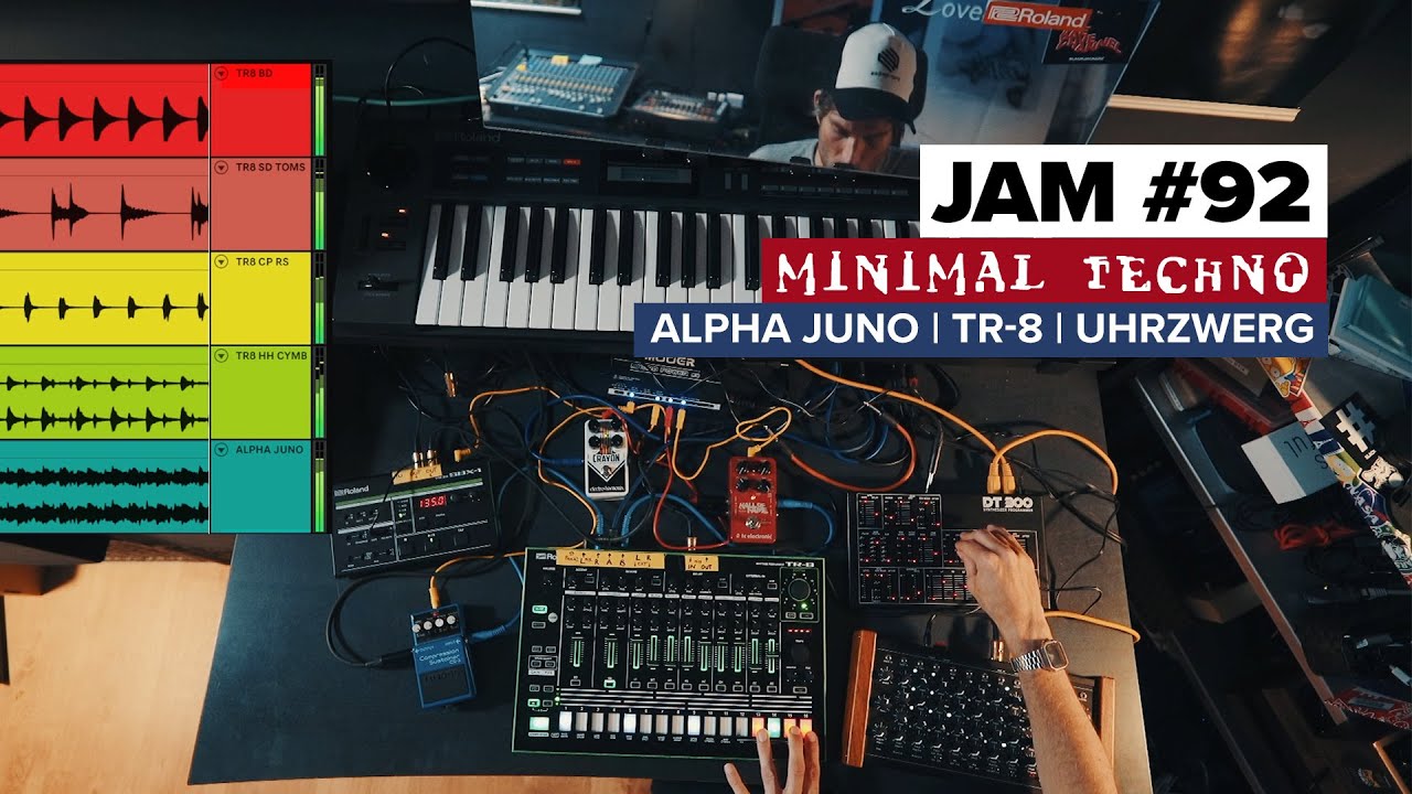 Jam 92 Etudes Alpha Juno V | Roland TR-8 Minimal #Techno