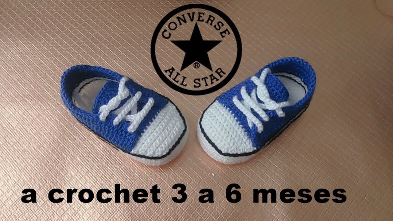 zapatitos ALL-STAR a crochet