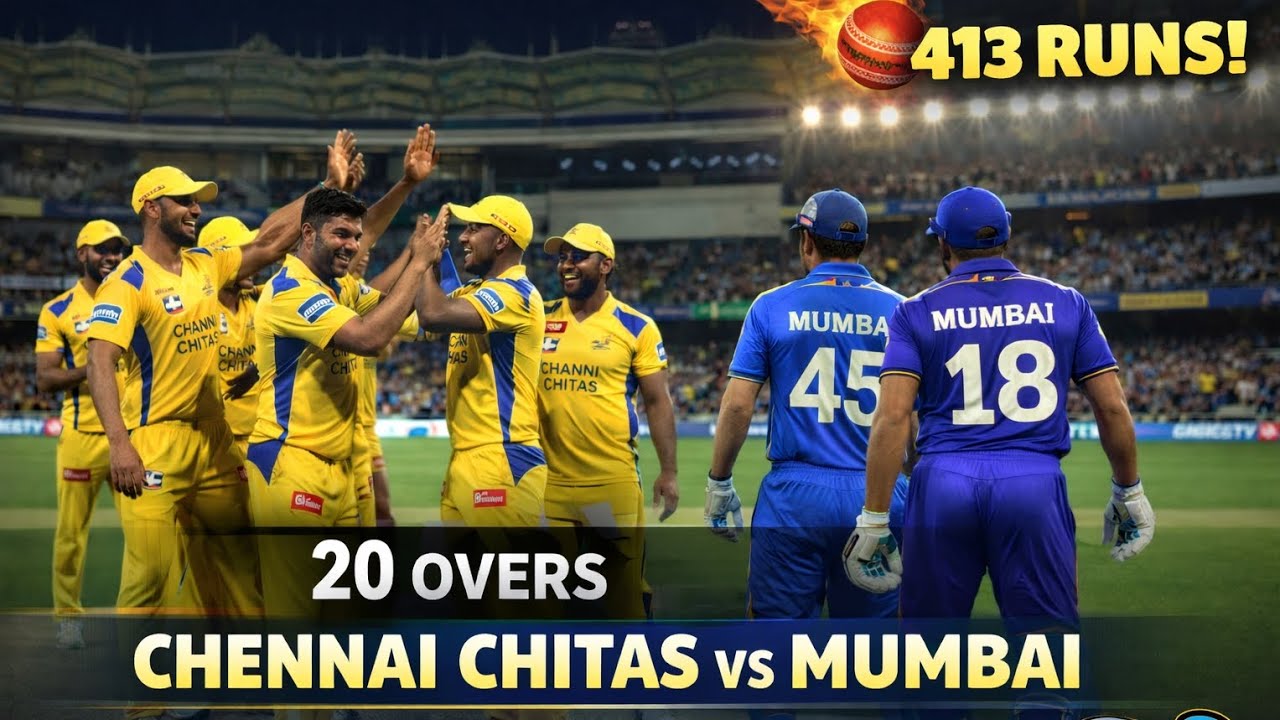 IPL Match Between Channei Chitas Vs Mumbai l Both Teams Are😱🔥 Danger Part 2 #viral #viralvideo #9 #v