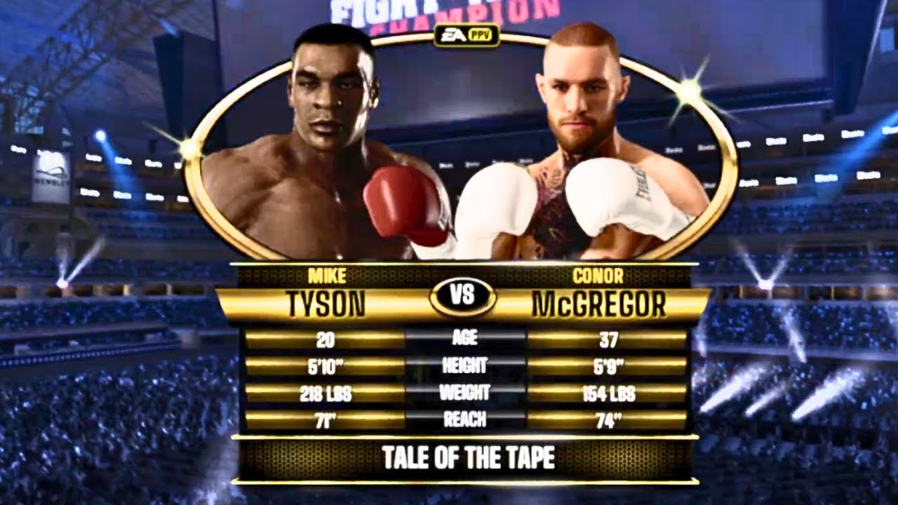Mike Tyson vs Conor McGregor FULL FIGHT | Fight Night Forever AI Simulation Gameplay (CPU vs CPU)