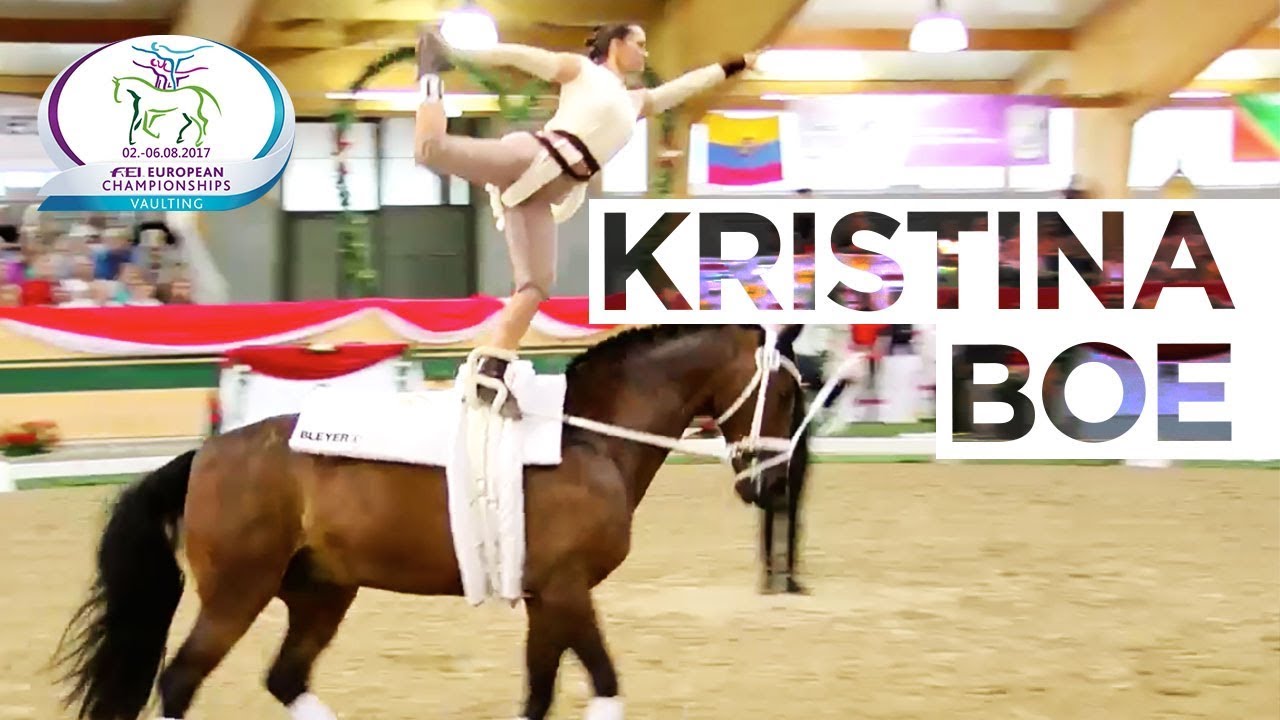 Kristina Boe - Full Performance | FEI European Vaulting Championships 2017