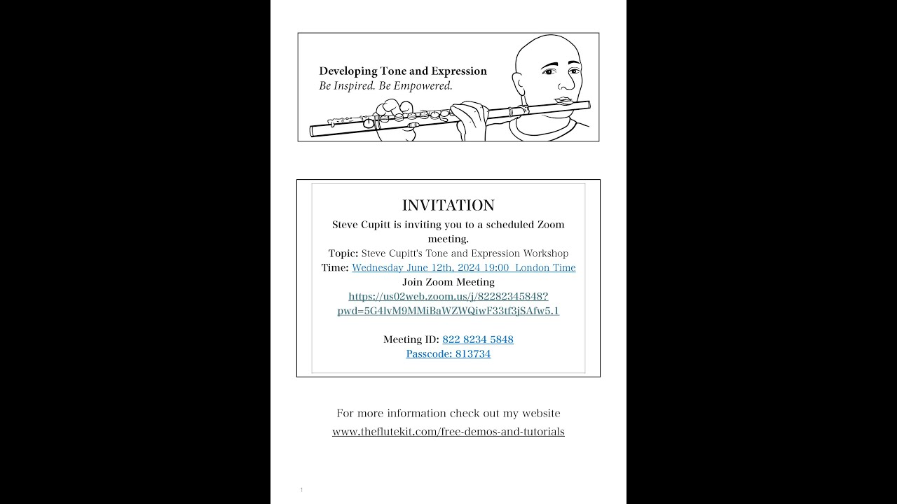 Developing Tone and Expression Welcome Video for June 2024